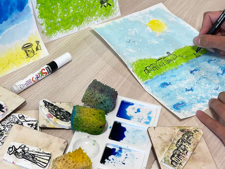 Atelier "le paysage de tes vacances"