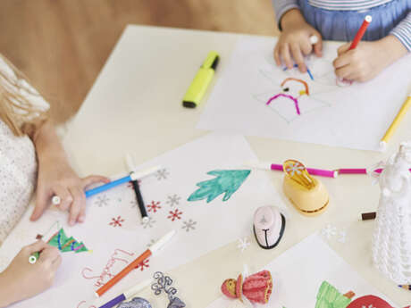 Dessins de Noël sur les vitres