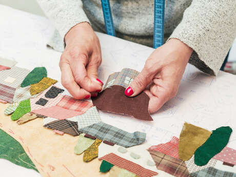 Démonstration de patchwork à la main