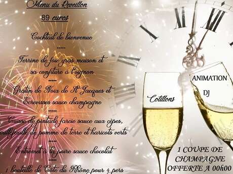 Réveillon de la Saint Sylvestre à Lou Mas de l'Olivier