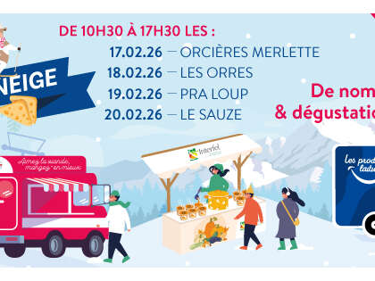 Tournée neiges : découvrir les filières laitières, viandes, fruits & légumes frais