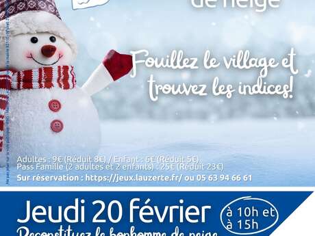 Grand jeu de piste : reconstituez le bonhomme de neige Le 20 fév 2025