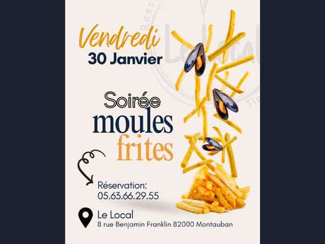 Mussels and fries night