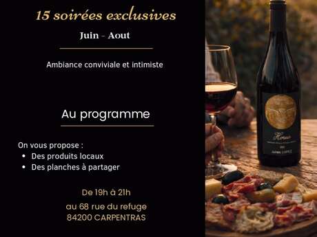 Aperitif in the heart of the vineyard - Domaine Le Clot de Bénou