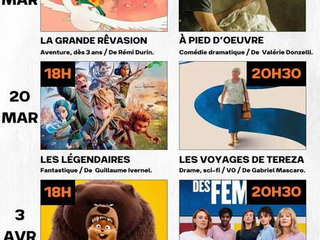 Cinéma itinérant à Sault : "Les Légendaires" et "Les Voyages de Tereza"