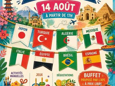 Kermesse voyage autour du monde