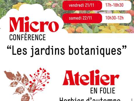 Les jardins botaniques - Micro-conférence
