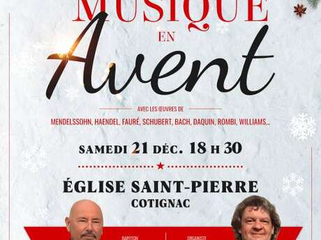 Concert : La Musique en Avent - musique classique | Noël... Le 21 déc 2024