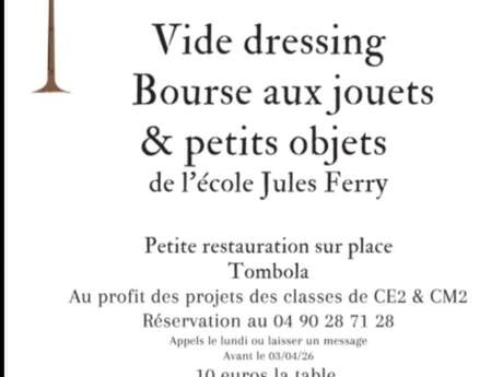 Vide dressing - Bourse aux jouets et petits objets de l'école Jules Ferry