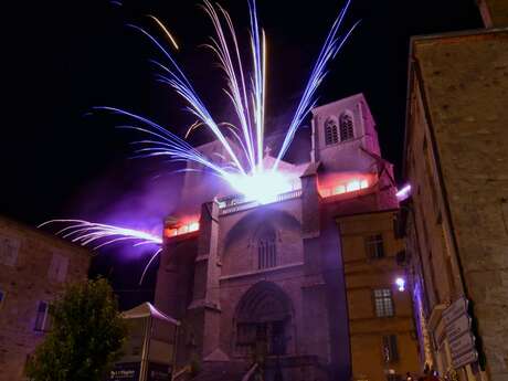Feu d'artifice en ouverture du 59éme Festival de Musique de La Chaise-Dieu