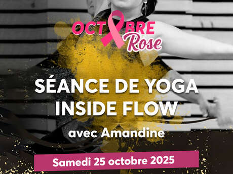 Séance de yoga Inside Flow dans le cadre d'Octobre Rose