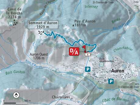 Randonnée raquettes Sommet Puy d'Auron
