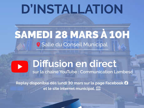 Conseil municipal d'installation