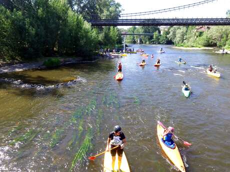 Activités nautiques à Longues : paddle cahuète et randonnée canoë