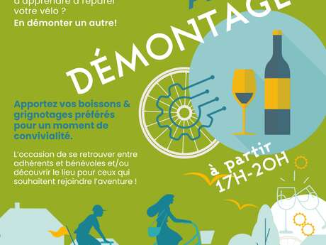 Apéro-démontage de vélos