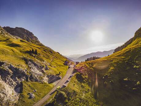 Aller cyclo : Col de la Colombière sud