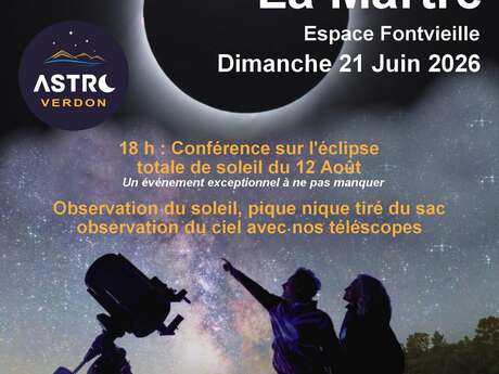 Soirée Astronomie avec Astro Verdon