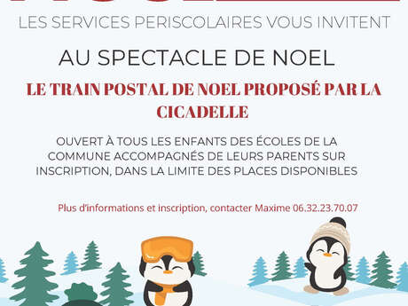 Spectacle de Noël : le train postal de Noël