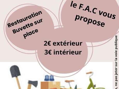 Flea market in Malause