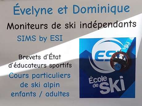 Moniteurs de ski alpin indépendants: Evelyne et Dominique