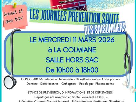 Les Journées Prévention Santé des Saisonniers
