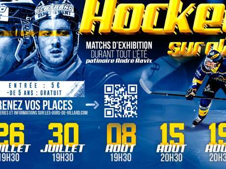 Hockey sur glace, match d'exhibition