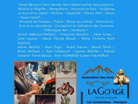 Exposition "Les Contaminard(e)s ont du talent" au Centre Culturel de la Gorge
