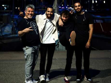 Summer evening: Navy modern music