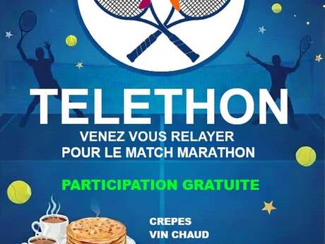 24 heures de match de tennis pour le Téléthon