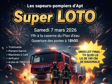 Loto des Pompiers d'Apt