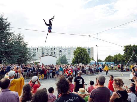 Spectacle participatif funambule « Traversée »