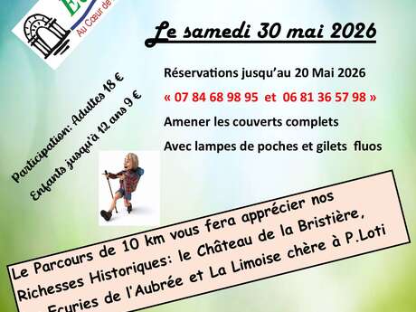 Randonnée pédestre semi-nocturne