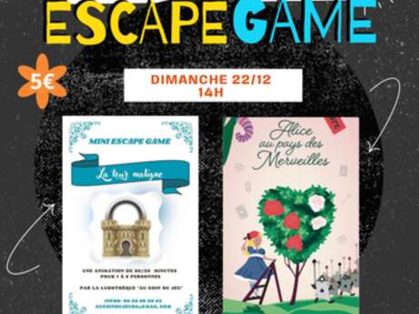 Escape Game au Centre Montagne Du 22/12/2024 au 7/3/2025