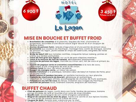 Brunch de Noël  & du Nouvel An - Hôtel Le Lagon- Fête 2024