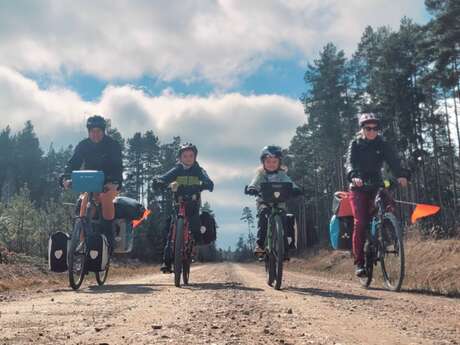 Soirée voyage à vélo en famille
