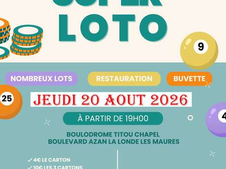 Loto of the association "La Boule Ferrée Londaise