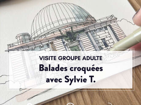 Balade croquée de l’Observatoire avec Sylvie T.