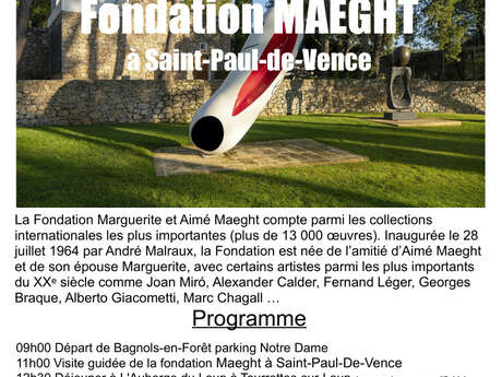 Visite guidée de la Fondation Maeght