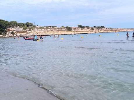 The big swim on La Couronne beach