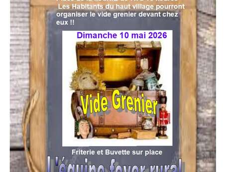 Vide grenier du Foyer rural  à Villelaure