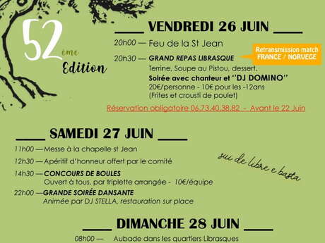 Fête de la Saint Jean à Libre