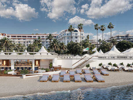 Ciro's Cannes, The private beach of Majestic