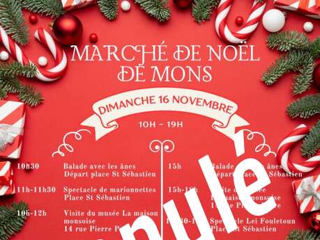 ANNULE: Grand Marché de Noël à Mons