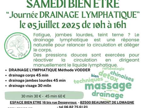 Journée "Bien-être"  Drainage lymphatique