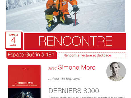 Rencontre, lecture, dédicace avec Simone Moro pour son livre Derniers 8000