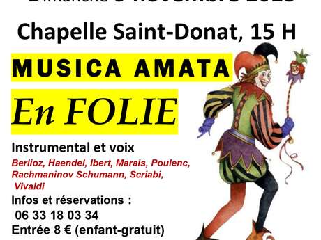 Concert  Musica Amata à la chapelle Saint Donat