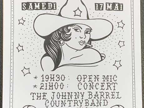 Johnny Barrel country band and guests : back to the moonshine