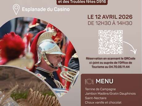 Repas concert : Fanfare de cavalerie de la Garde Républicaine