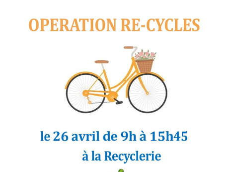 Opération Re-Cycles : vente de vélos d'occasion