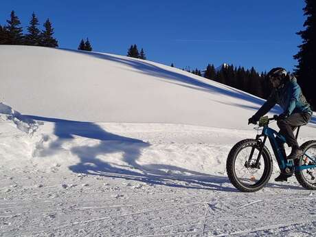 snow biking with MCF MTB School